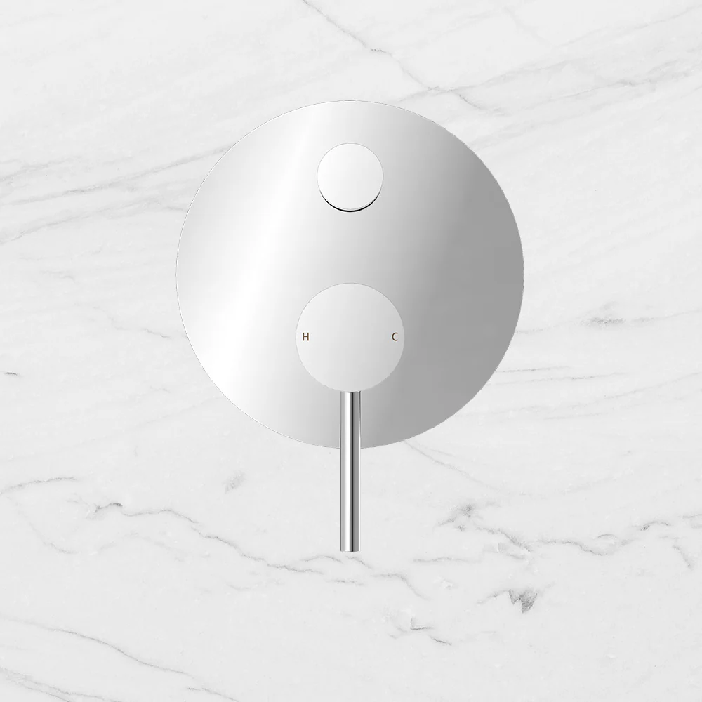 Nero Dolce Shower Mixer with Divertor Chrome - Image 2