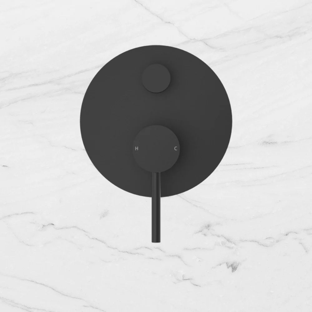 Nero Dolce Shower Mixer with Divertor Matte Black - Image 2