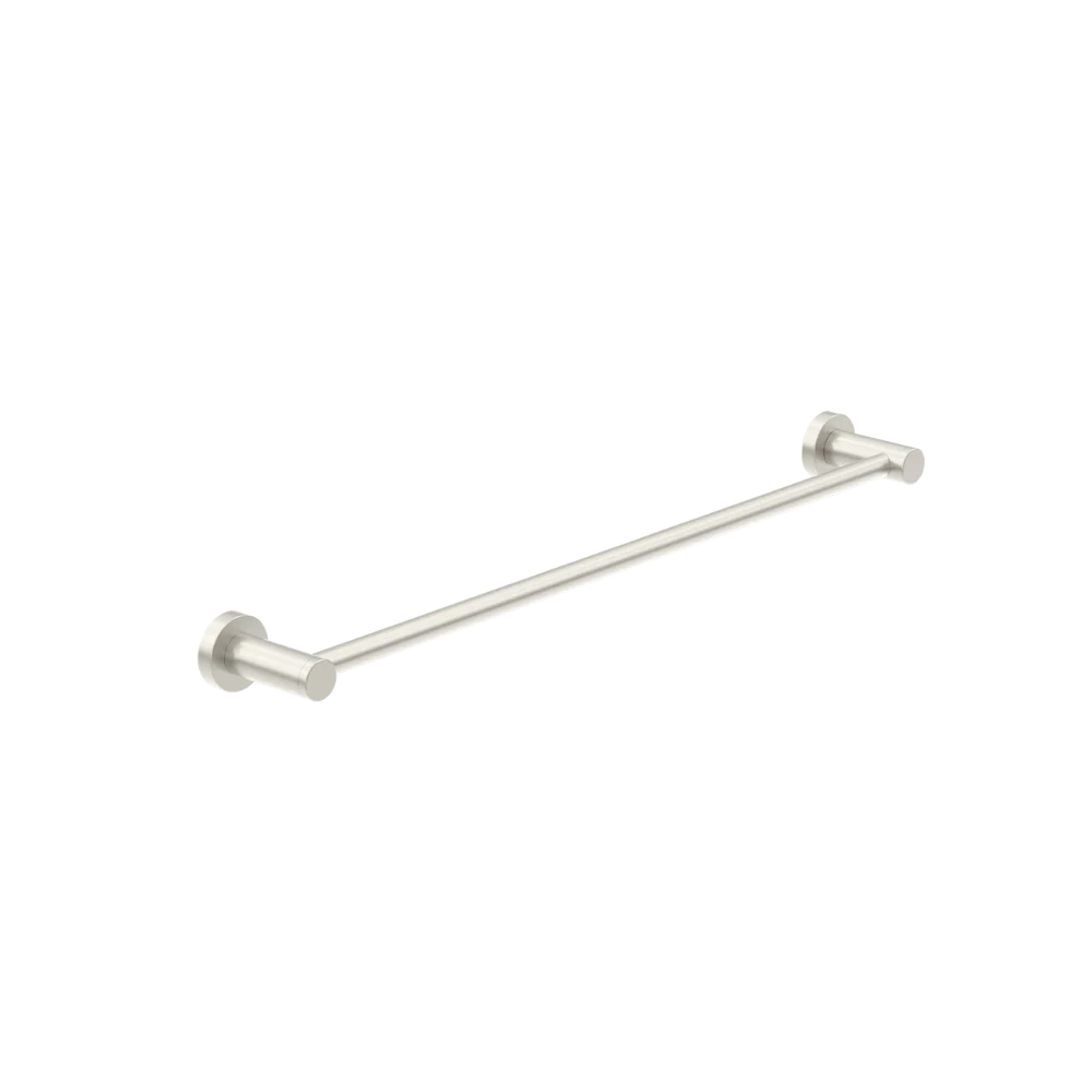 Nero Dolce II Single Towel Rail 600mm Brushed Nickel - Image 3
