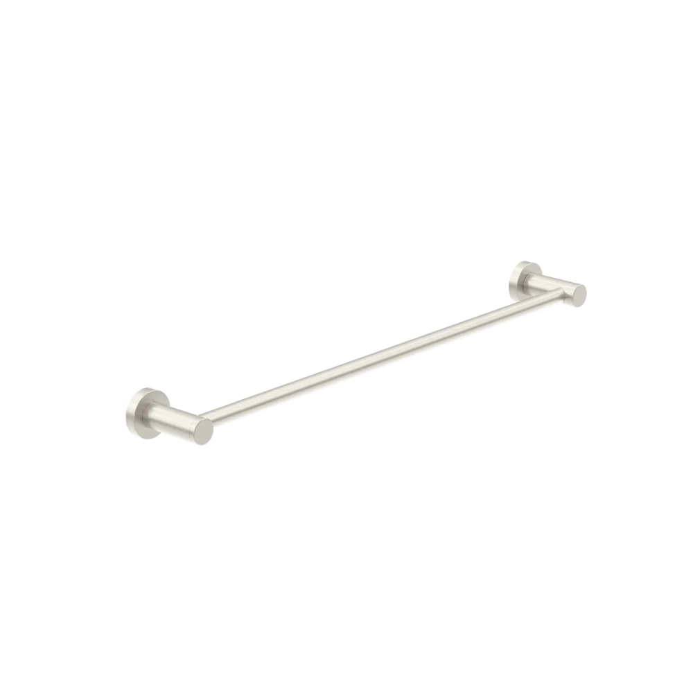 Nero Dolce Single Towel Rail 800mm Brushed Nickel - Image 3