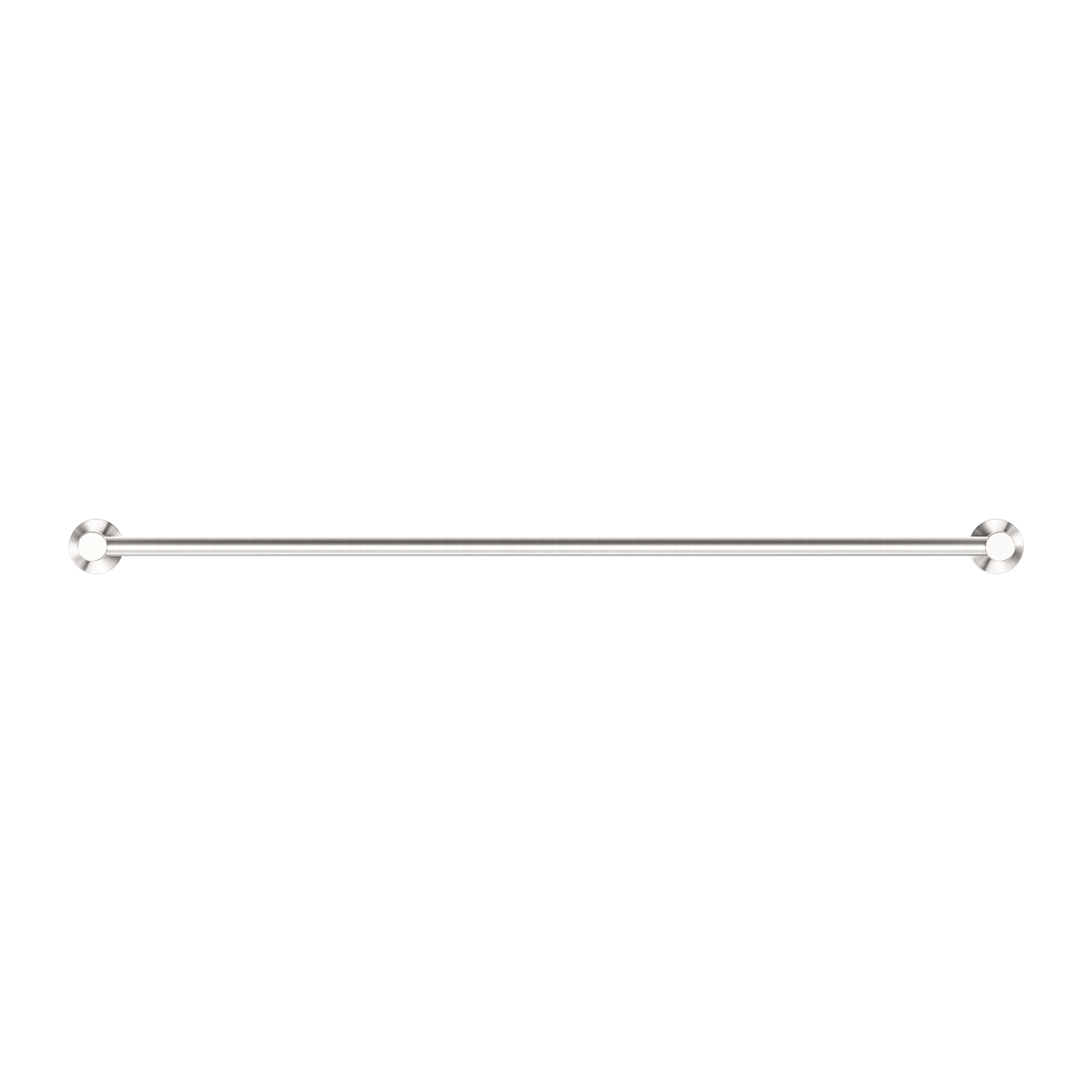 Nero Dolce Single Towel Rail 800mm Brushed Nickel - Image 4