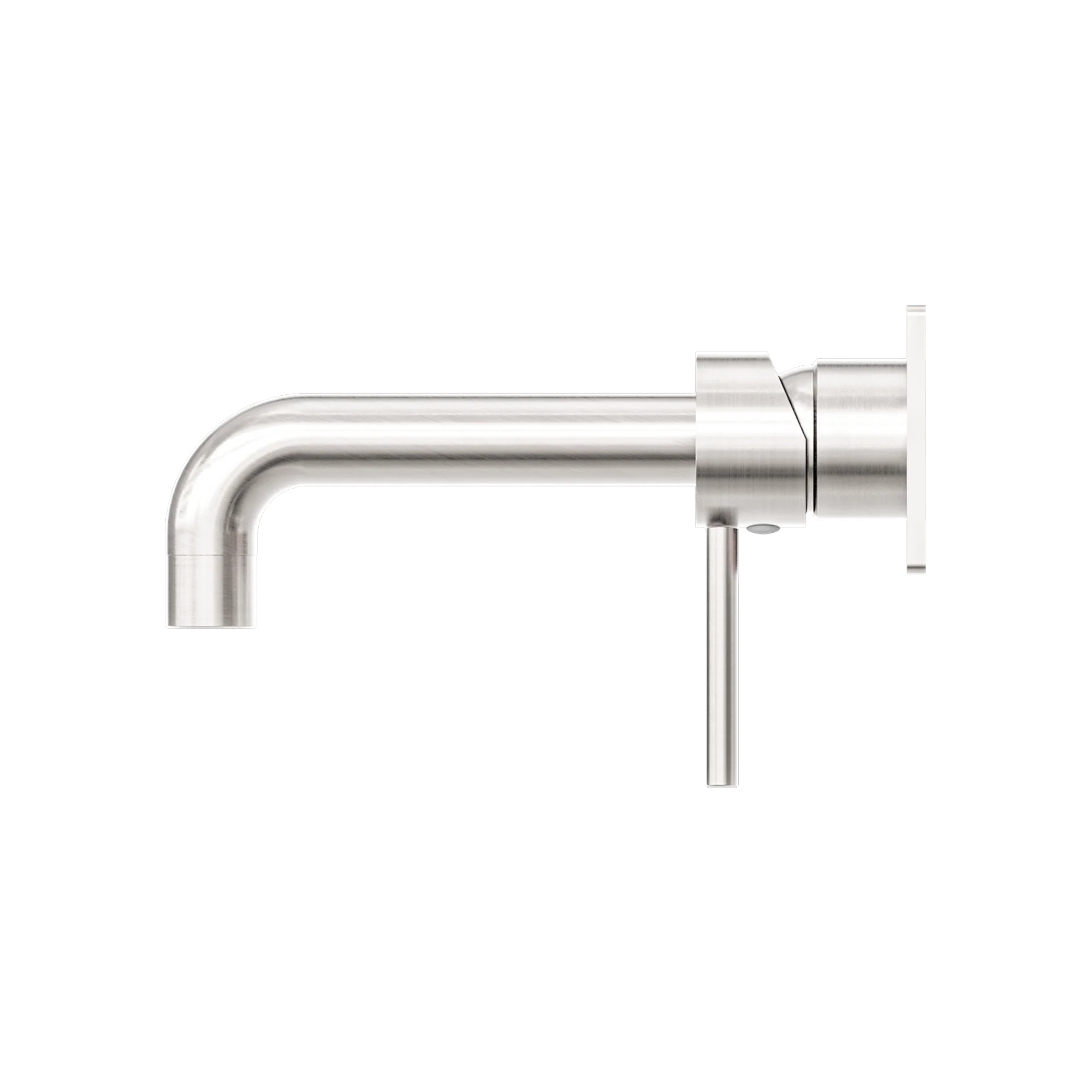 Nero Dolce Wall Basin/Bath Mixer Brushed Nickel - Image 4