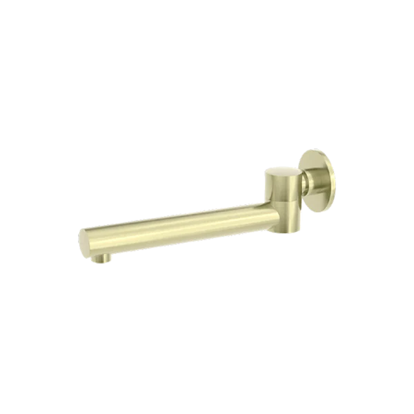 Nero Dolce Wall Mounted Swivel Bath Spout Brushed Gold - Image 3
