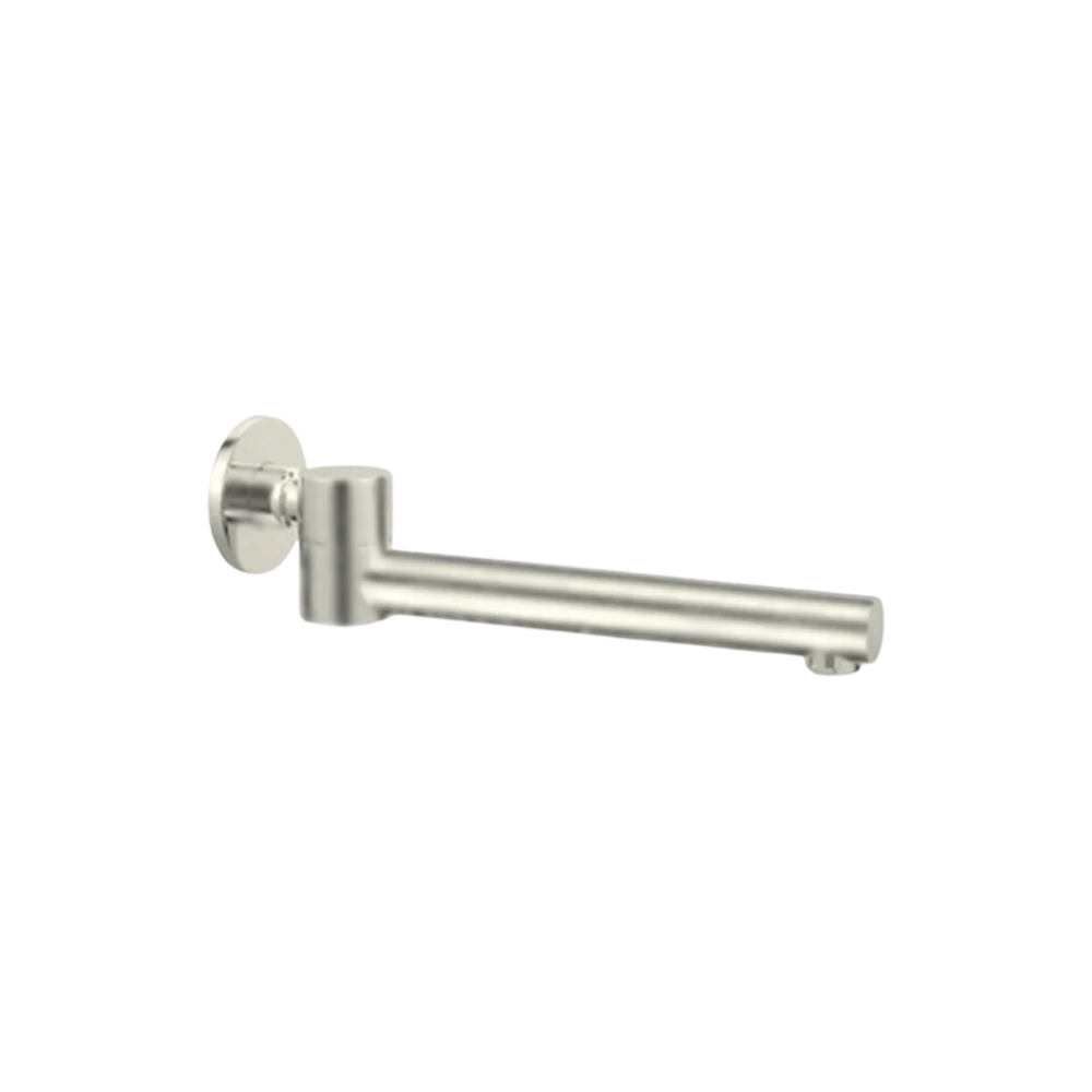 Nero Dolce Wall Mounted Swivel Bath Spout Brushed Nickel
