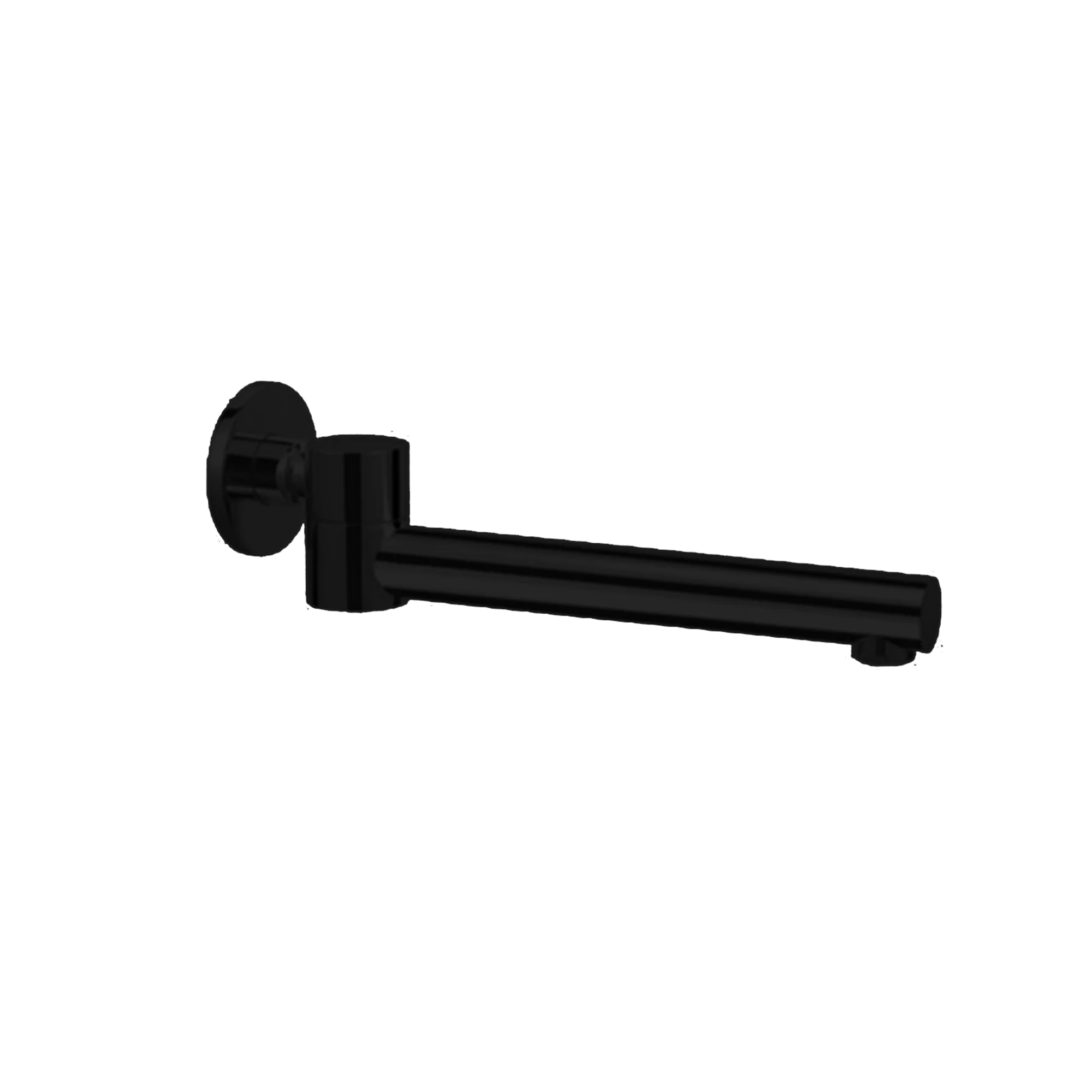 Nero Dolce Wall Mounted Swivel Bath Spout Matte Black - Image 3