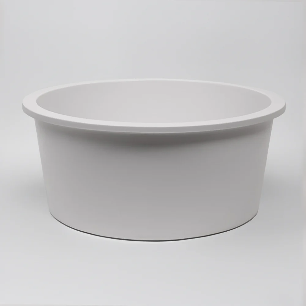 Alma Douglas 460x460 White Granite Circle Single Bowl Sink - Image 5
