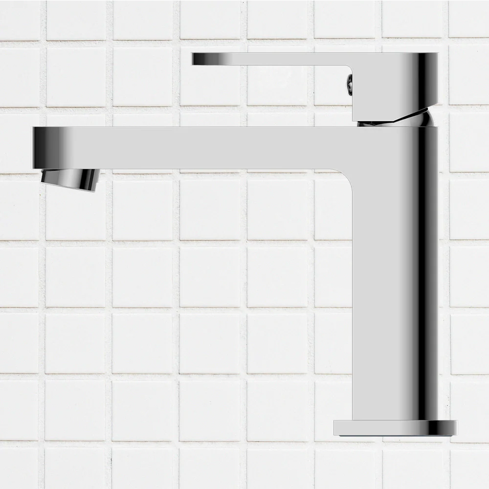 Nero Ecco Basin Mixer Chrome - Image 2