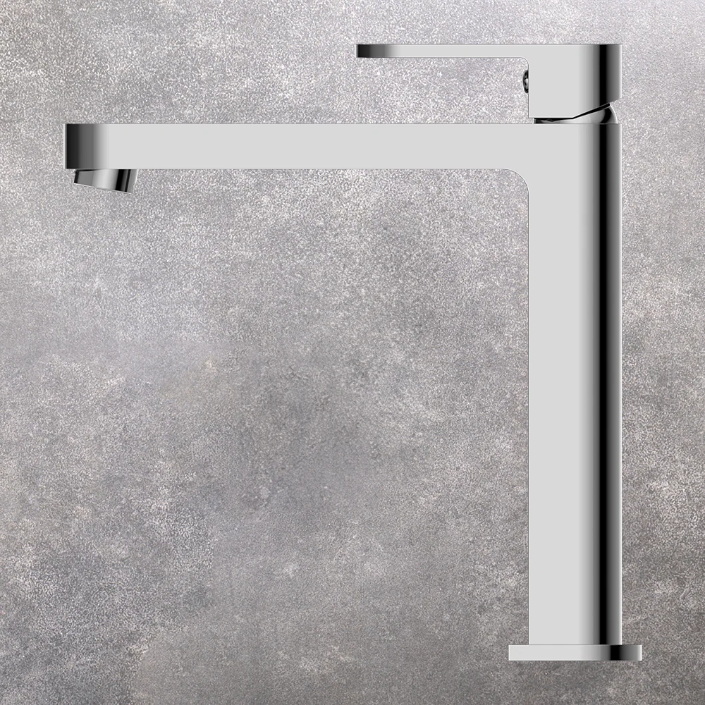 Nero Ecco Tall Basin Mixer Chrome - Image 2