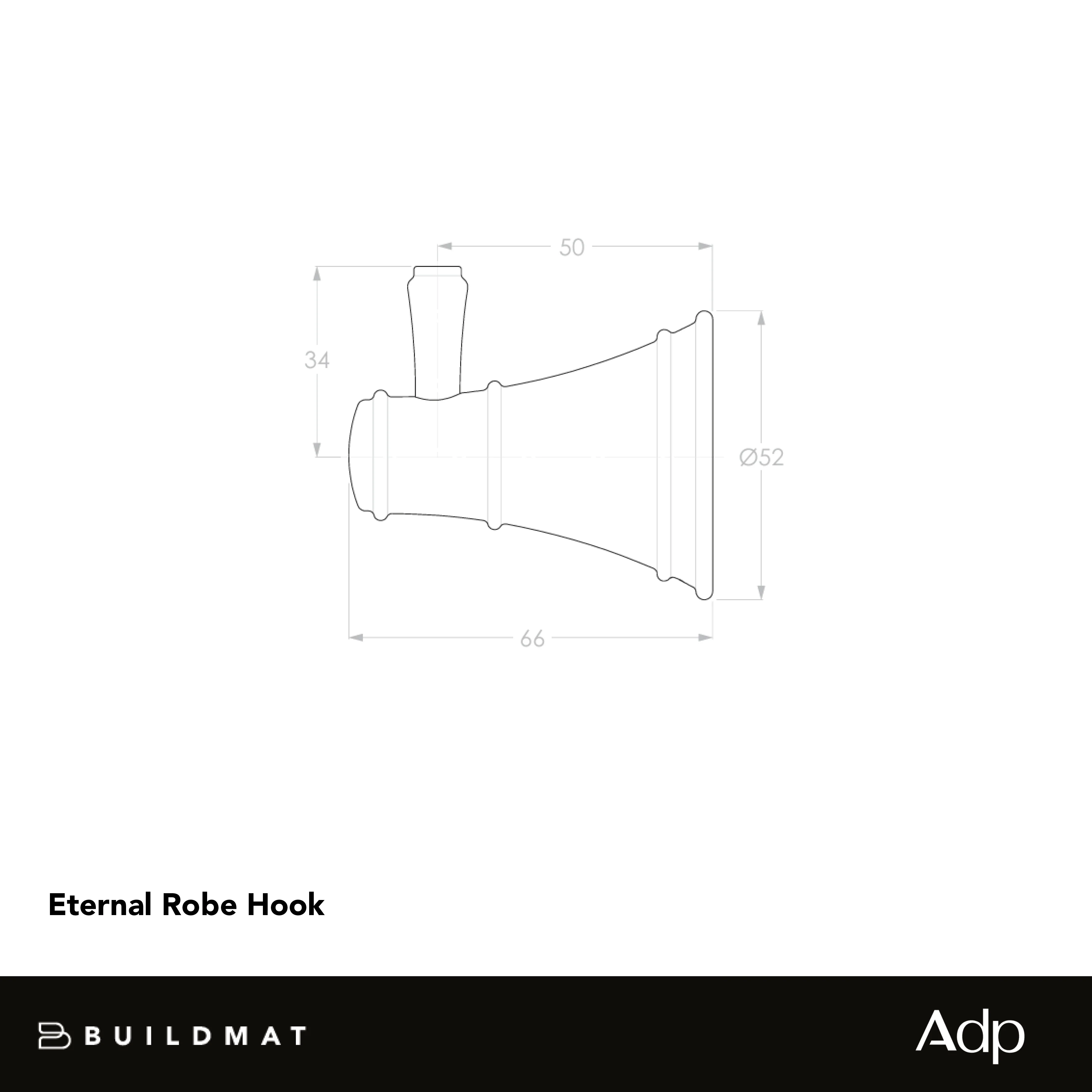 ADP Eternal Robe Hook Brushed Copper - Image 4