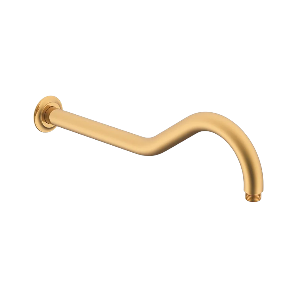 ADP Eternal Shower Arm 450mm Brushed Brass - Image 3