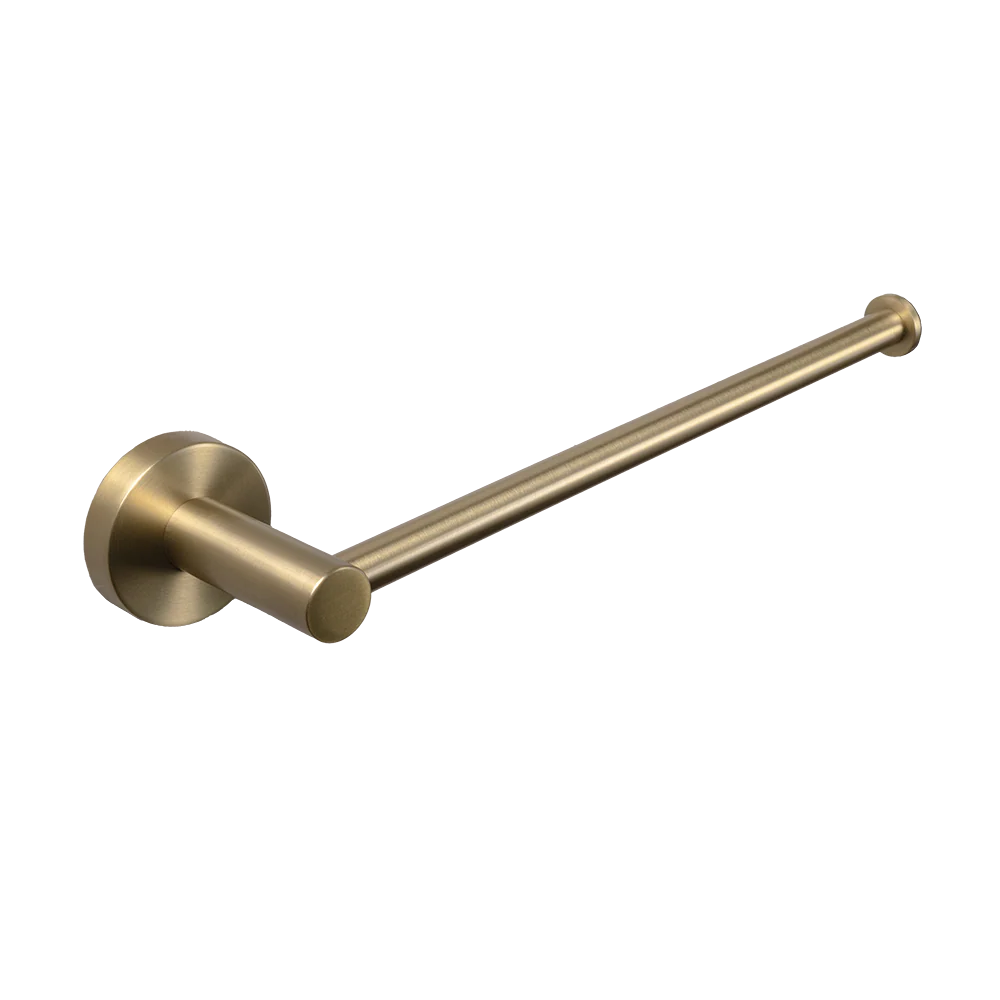 Alma Farina 255 Hand Towel Rail Brushed Brass Gold