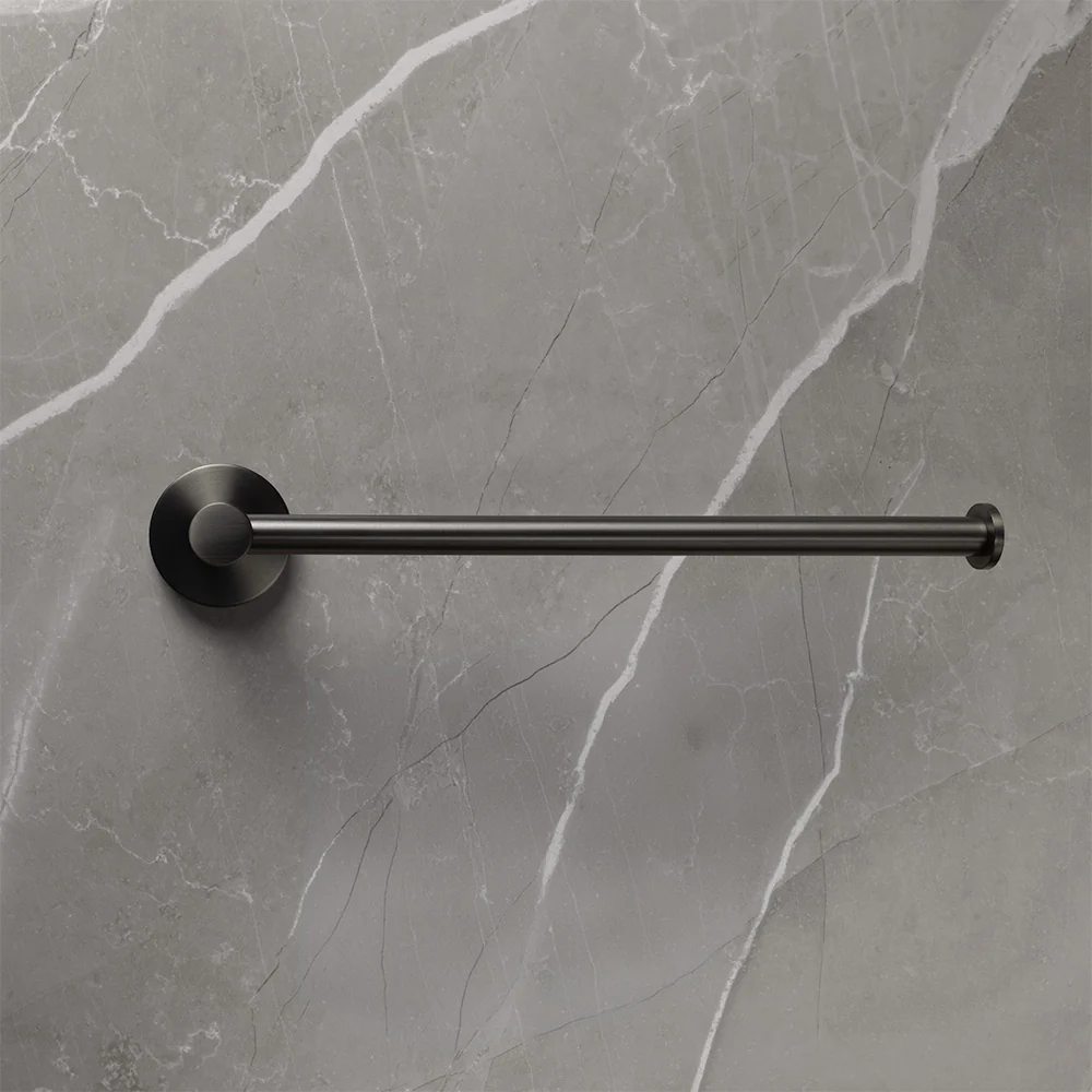 Alma Farina 255 Hand Towel Rail Brushed Gunmetal - Image 4