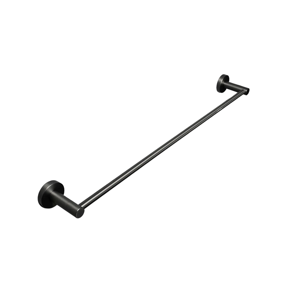 Alma Farina 600 Single Towel Rail Brushed Gunmetal - Image 3