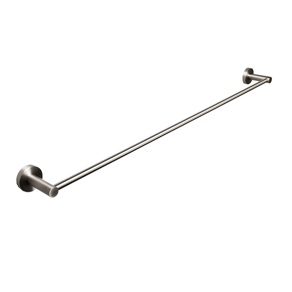Alma Farina 800 Single Towel Rail Brushed Nickel - Image 3