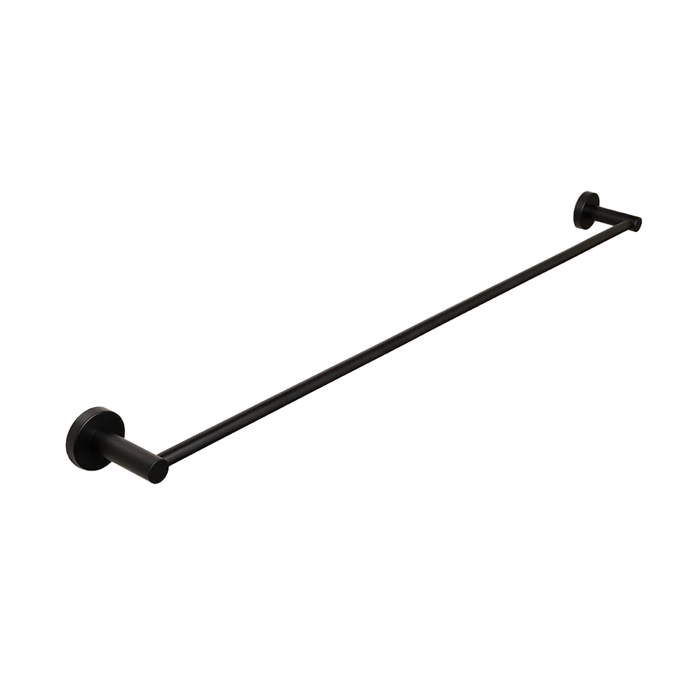 Alma Farina 800 Single Towel Rail Matte Black - Image 3