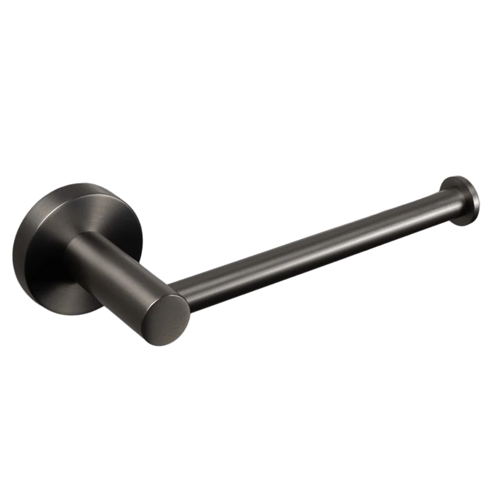 Alma Farina Toilet Roll Holder Brushed Gunmetal - Image 3
