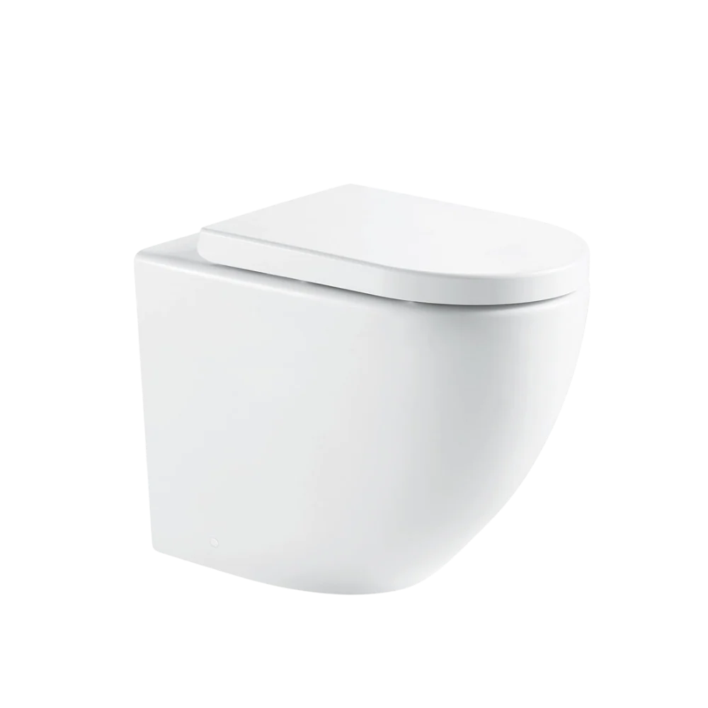 Fienza Alix Ambulant Wall-Faced Toilet Suit (Pan and Seat and GEBERIT Sigma In-Wall Cistern) Gloss White - Image 3