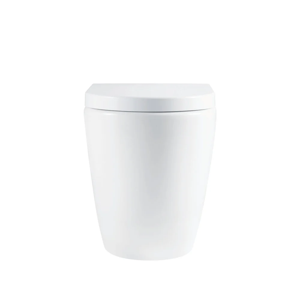 Fienza Alix Ambulant Wall-Faced Toilet Suit (Pan and Seat and GEBERIT Sigma In-Wall Cistern) Gloss White - Image 4