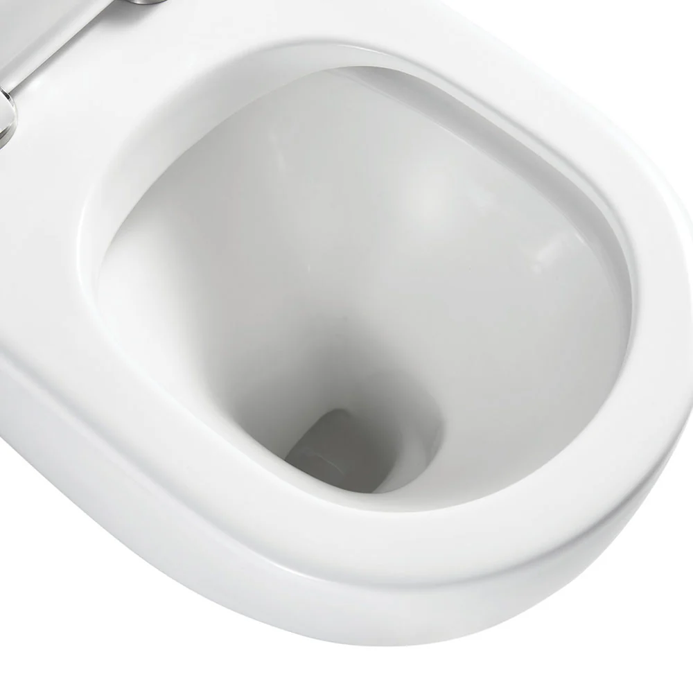 Fienza Alix Ambulant Wall-Faced Toilet Suit (Pan and Seat and GEBERIT Sigma In-Wall Cistern) Gloss White - Image 6