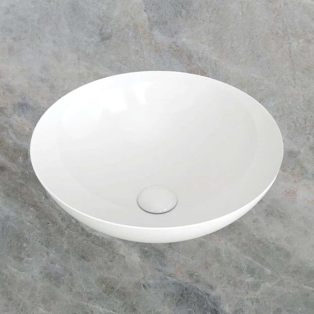 Fienza Aluca Above Counter Basin Gloss White - Image 2