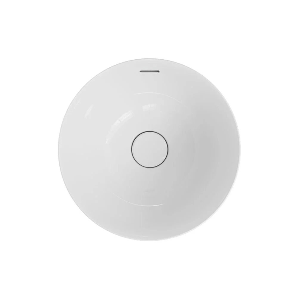 Fienza Aluca Round Semi-Inset Basin with Overflow Gloss White - Image 5