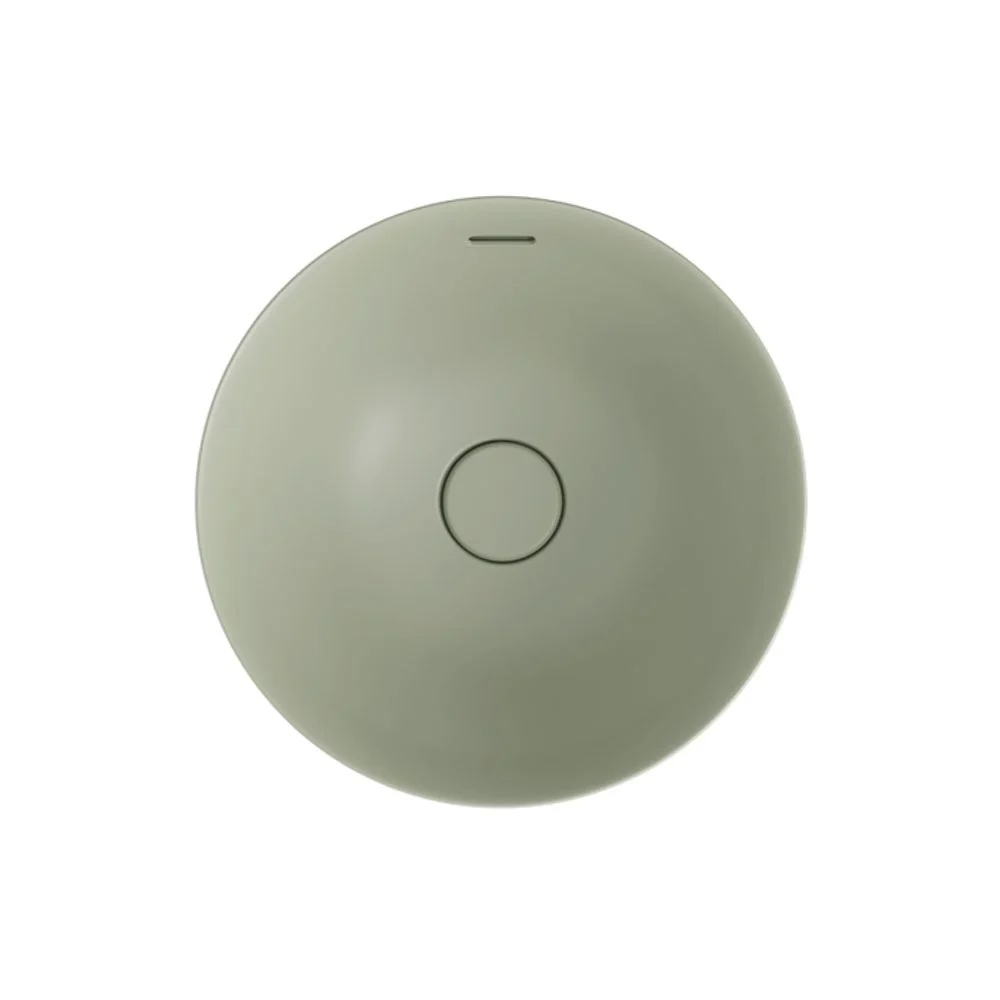 Fienza Aluca Round Semi-Inset Basin with Overflow Matte Olive - Image 5