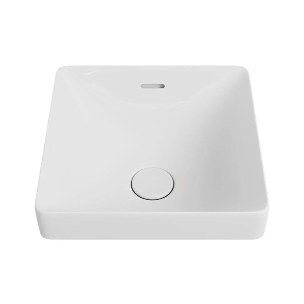 Fienza Aluca Square Semi-Inset Basin with Overflow Gloss White - Image 5