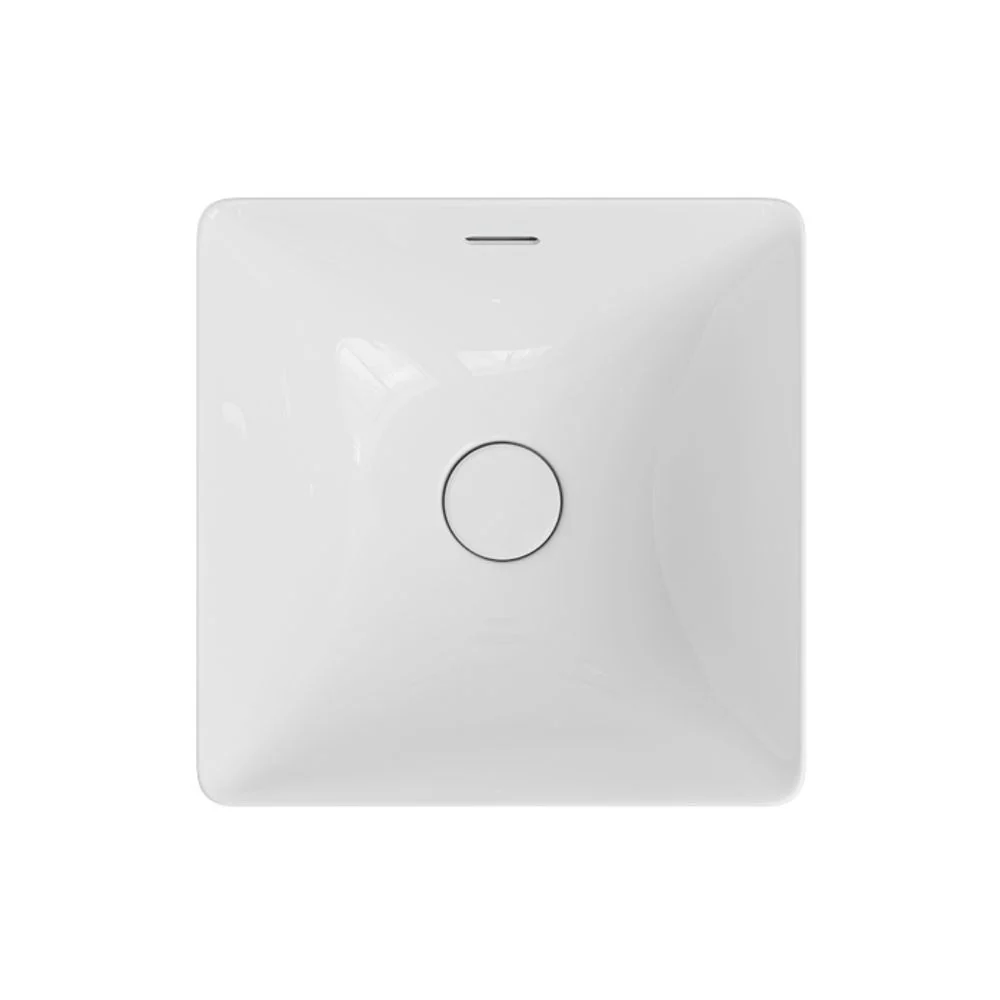 Fienza Aluca Square Semi-Inset Basin with Overflow Gloss White - Image 6
