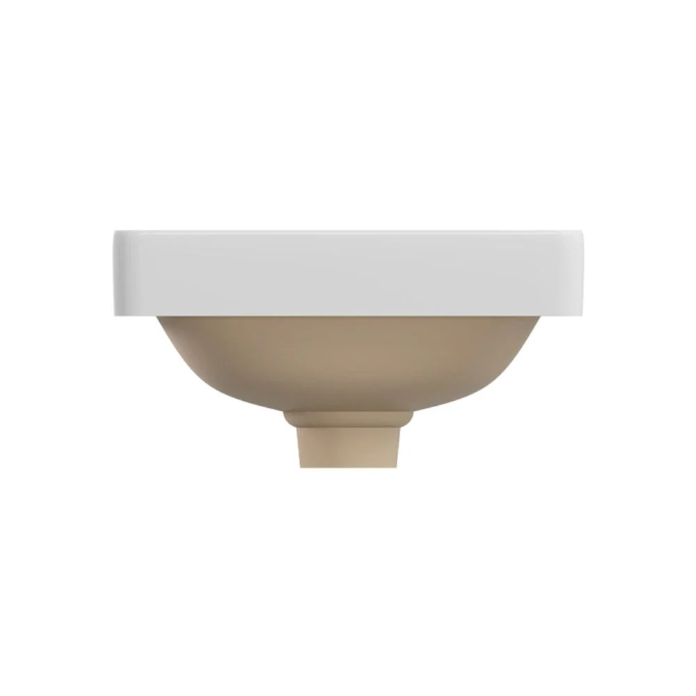 Fienza Aluca Square Semi-Inset Basin with Overflow Gloss White - Image 7