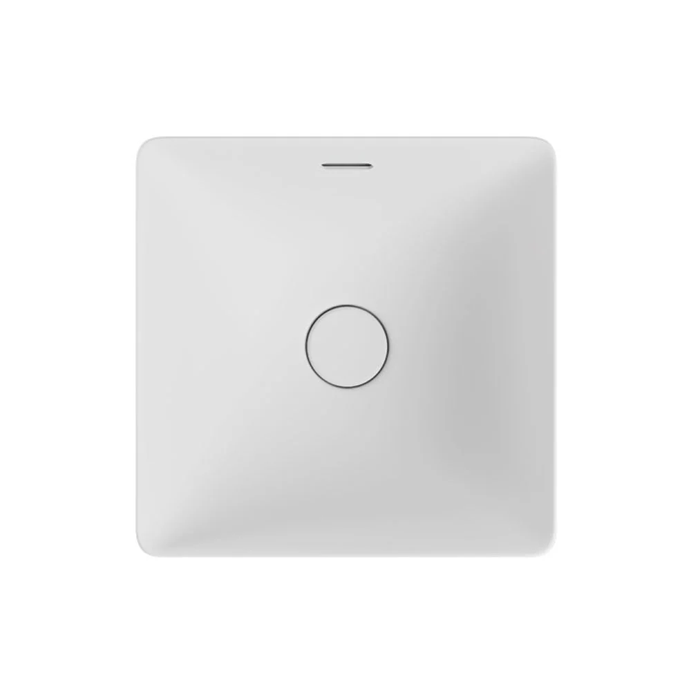 Fienza Aluca Square Semi-Inset Basin with Overflow Matte White - Image 6