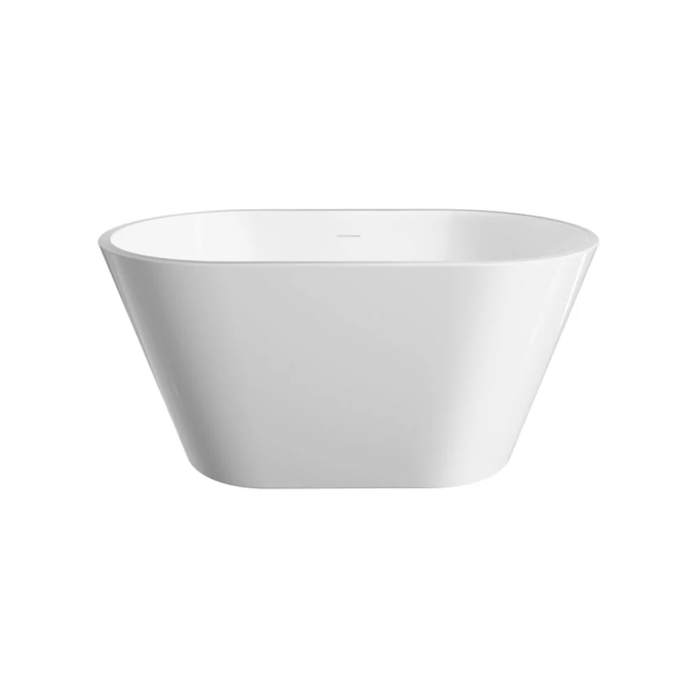 Fienza Austin 1200mm Freestanding Acrylic Bath with Overflow Gloss White - Image 5