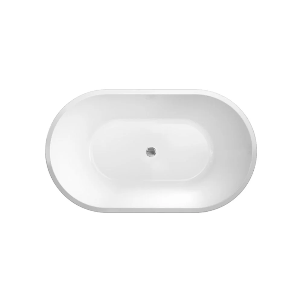 Fienza Austin 1200mm Freestanding Acrylic Bath with Overflow Gloss White - Image 6