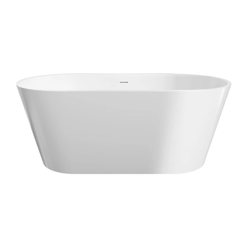 Fienza Austin 1500mm Freestanding Acrylic Bath with Overflow Gloss White - Image 7
