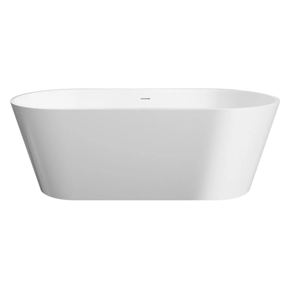 Fienza Austin Freestanding Acrylic Bath 1700mm with Overflow Gloss White - Image 5