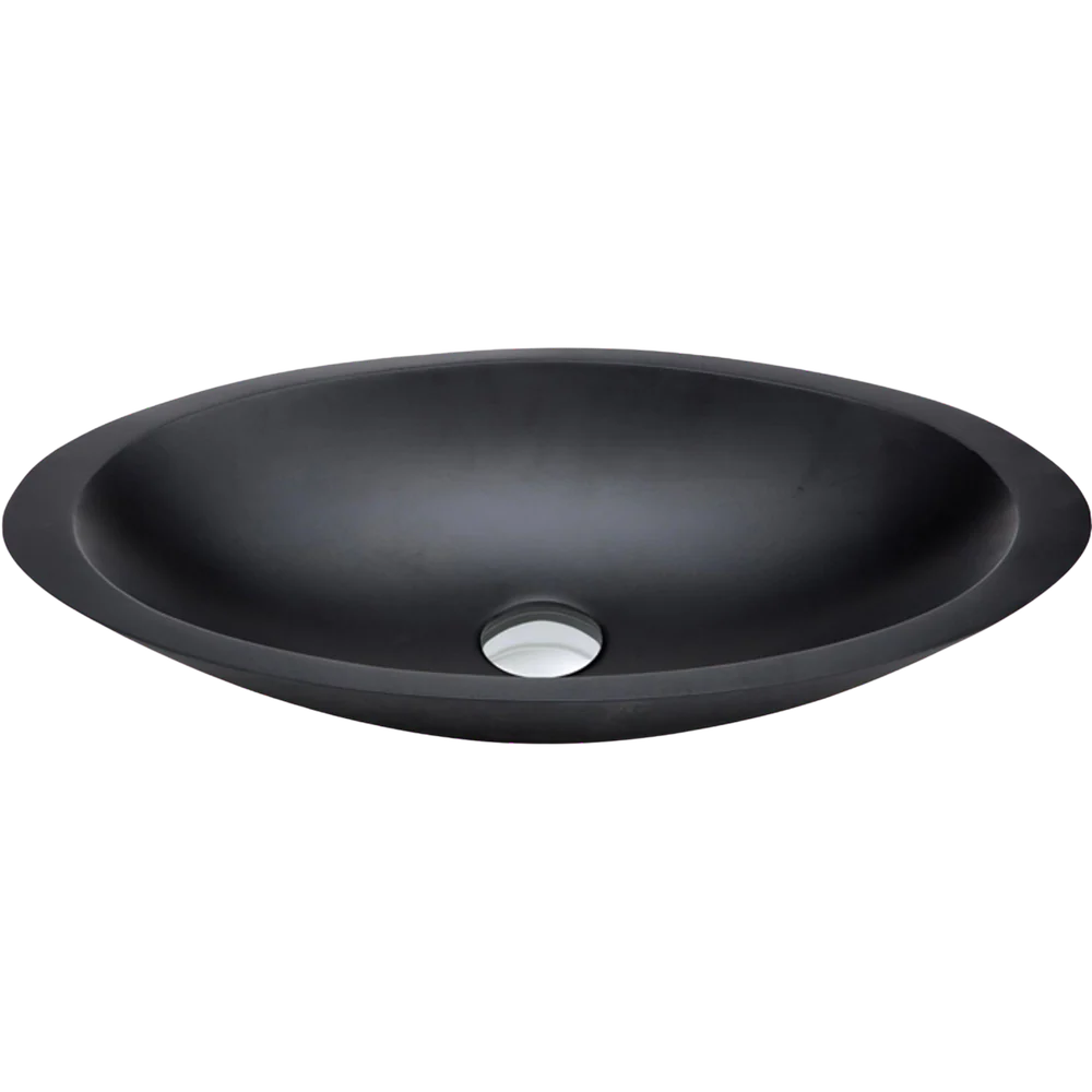 Fienza Bahama Solid Surface Above Counter Basin Matte Black - Image 3