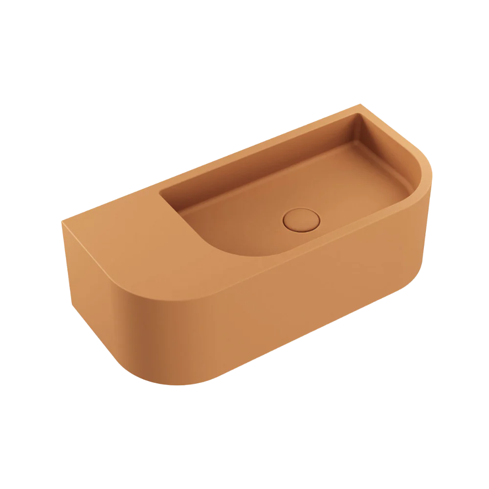 Fienza Blanca Concrete Wall Basin Tuscan