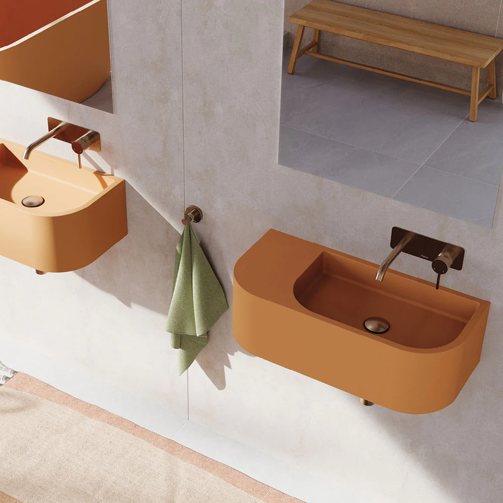 Fienza Blanca Concrete Wall Basin Tuscan - Image 2