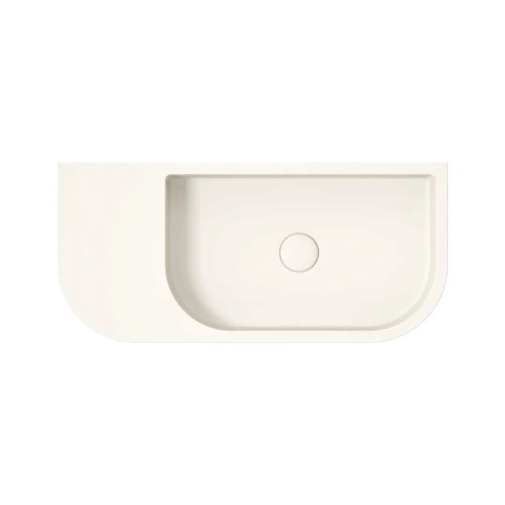 Fienza Blanca Concrete Wall Basin Warm White - Image 4