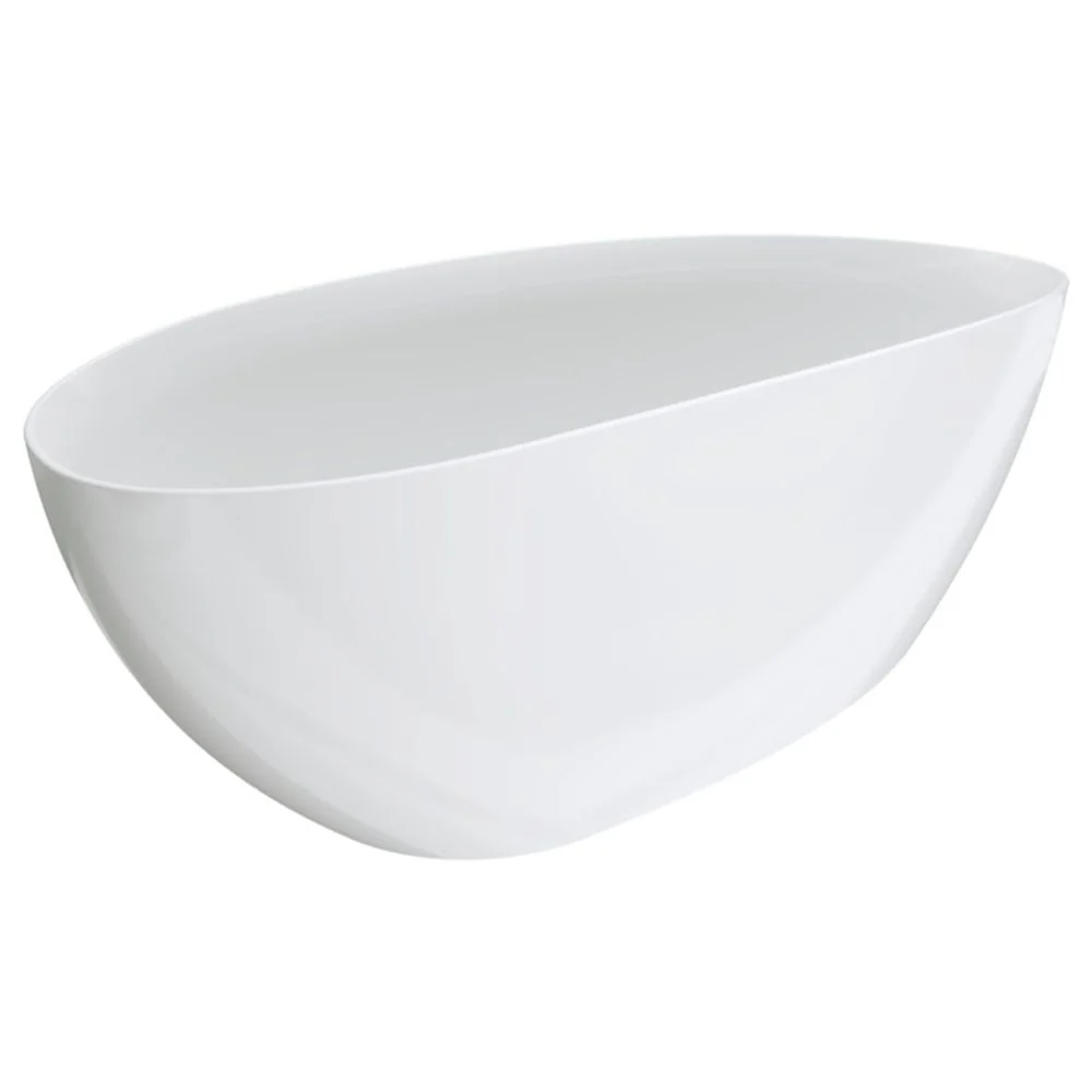 Fienza Dayo 1700mm Freestanding Acrylic Bath Gloss White - Image 7