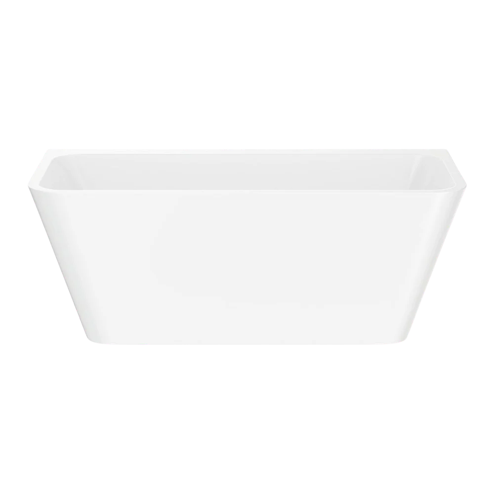 Fienza Delta 1500mm Back To Wall Bath Gloss White - Image 3