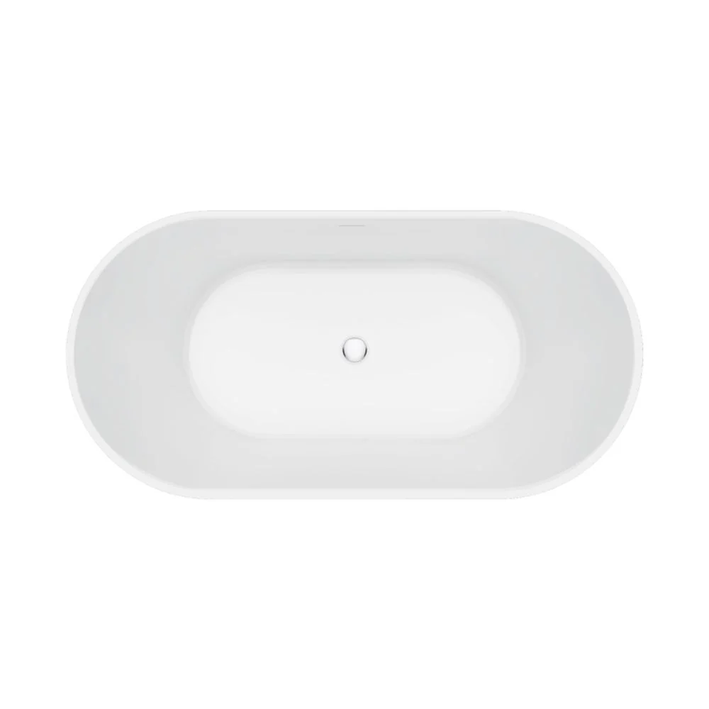 Fienza Eleanor 1500mm Freestanding Acrylic Bath with Overflow Gloss White - Image 5