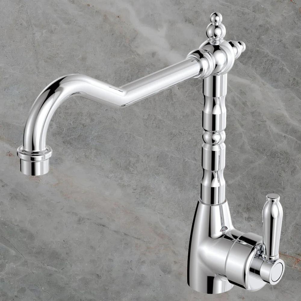 Fienza Eleanor Shepherds Crook Sink Mixer Chrome Lead Free - Image 2