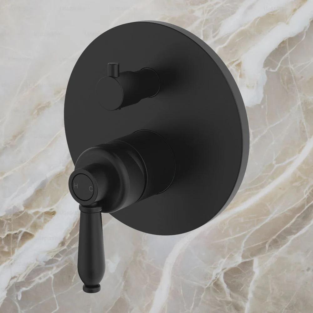 Fienza Eleanor Wall Diverter Mixer Matte Black - Image 2