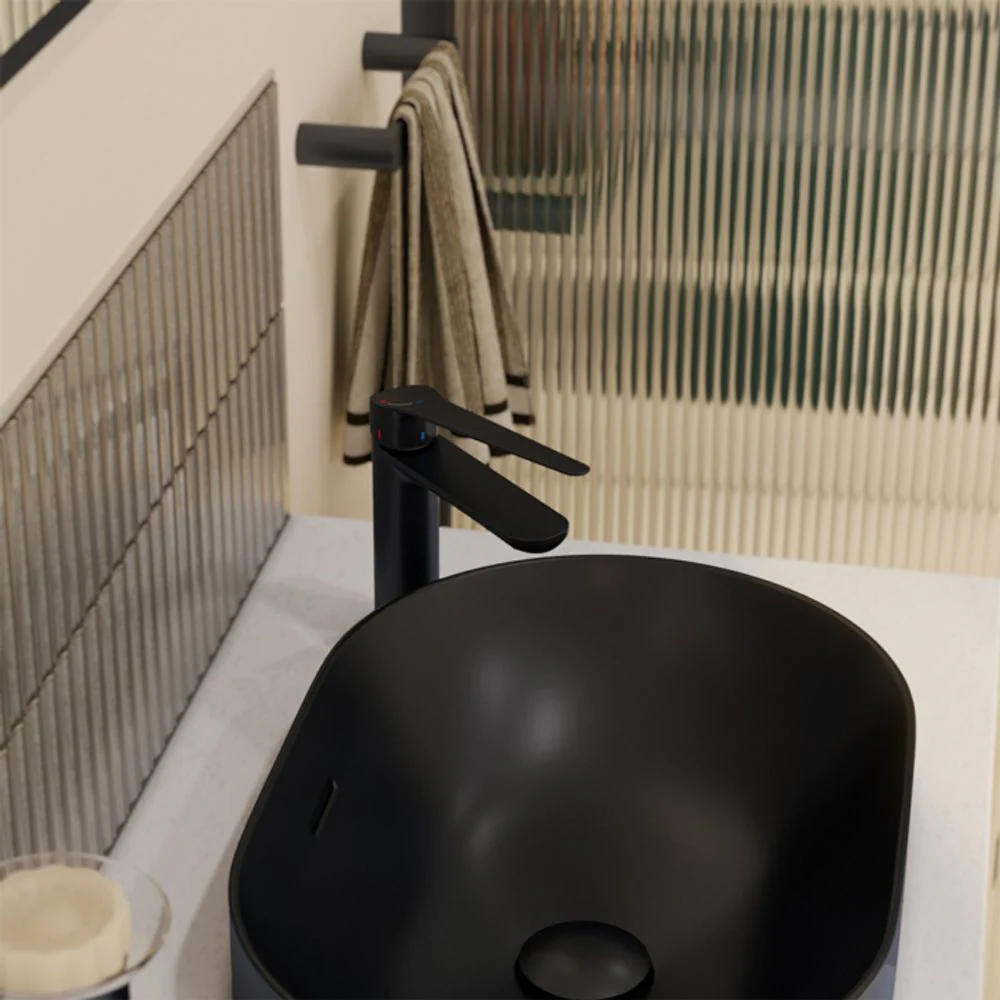 Fienza Empire Care Basin Mixer Cold Start Matte Black Lead Free - Image 2