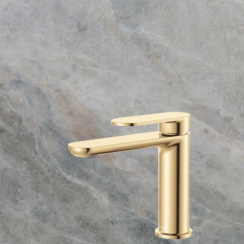 Fienza Empire Slim Basin Mixer Cold Start Urban Brass Lead Free - Image 2