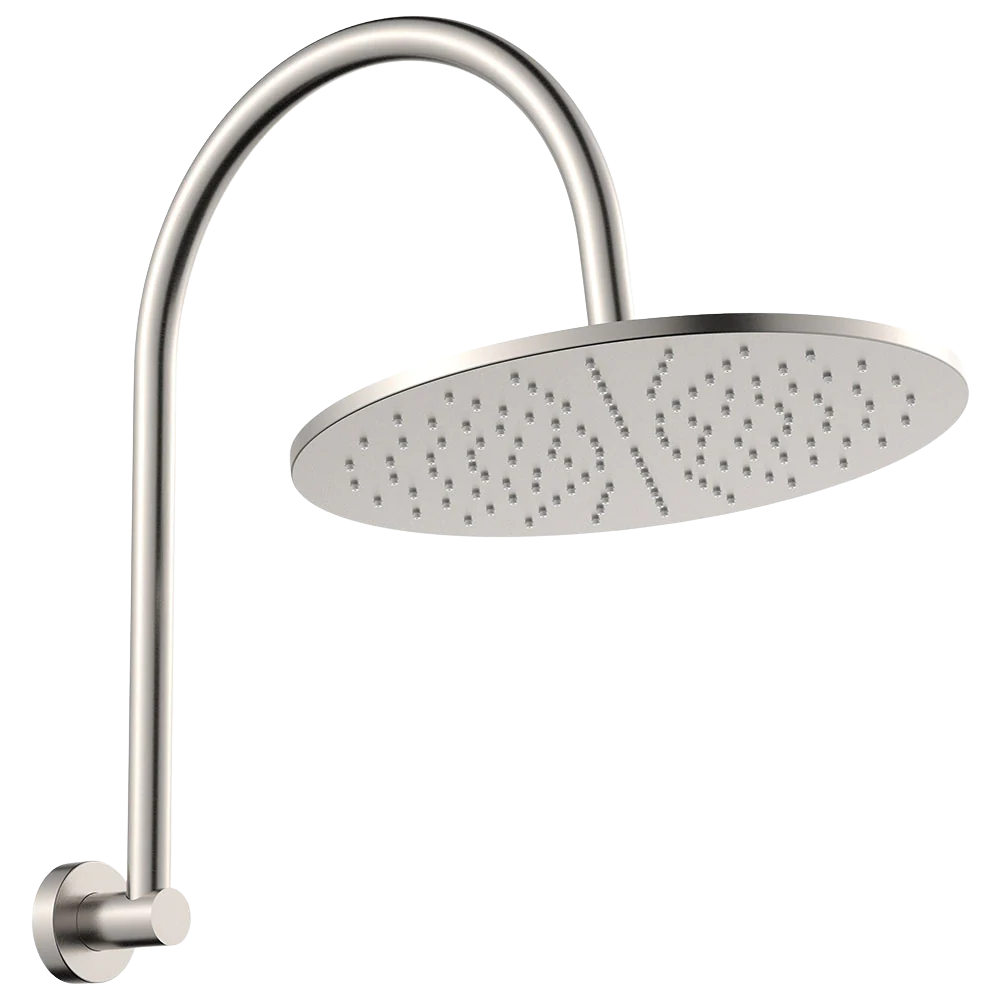 Fienza Empire Slim Curved Shower Arm Set Brushed Nickel - Image 3