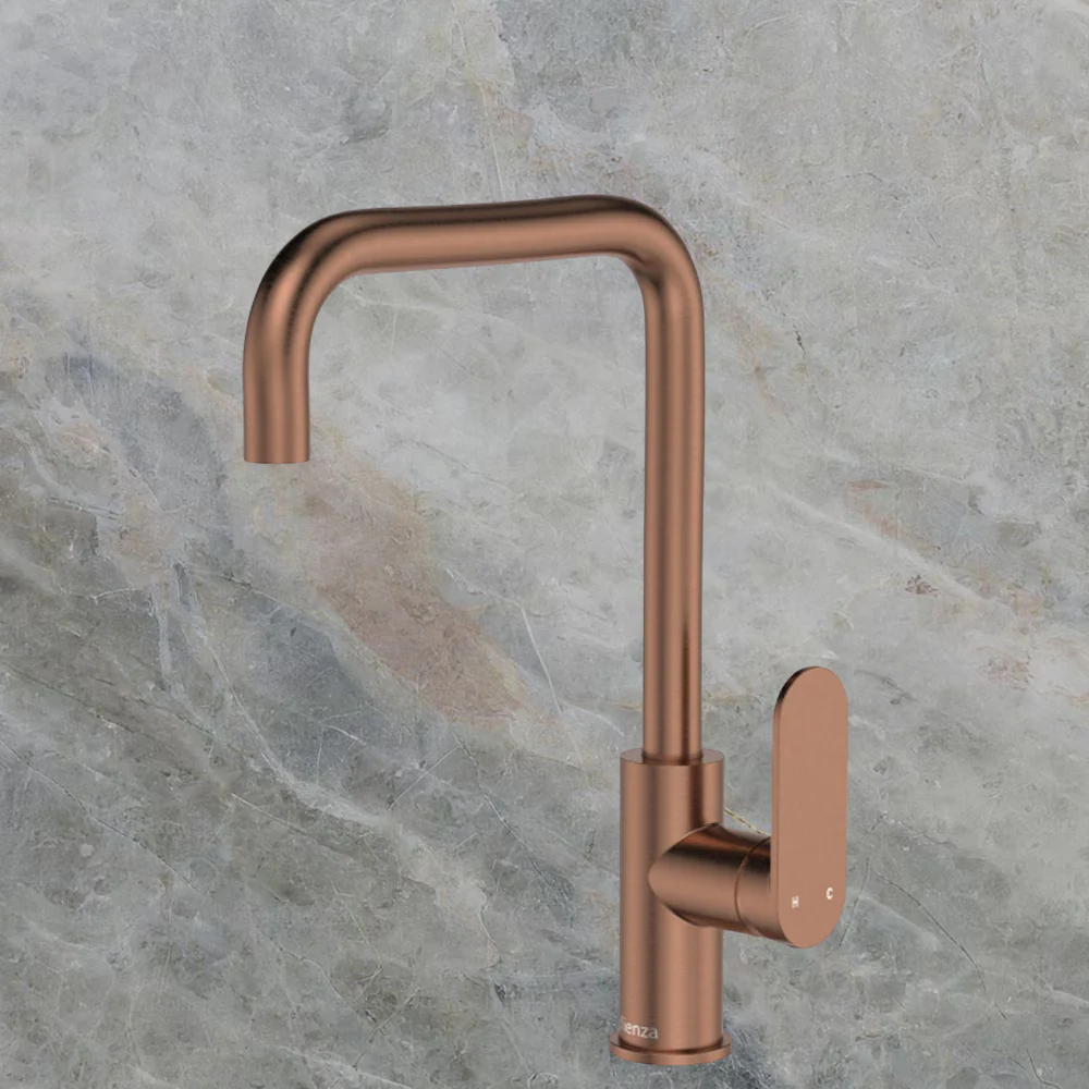 Fienza Empire Slim Sink Mixer Brushed Copper Lead Free - Image 2