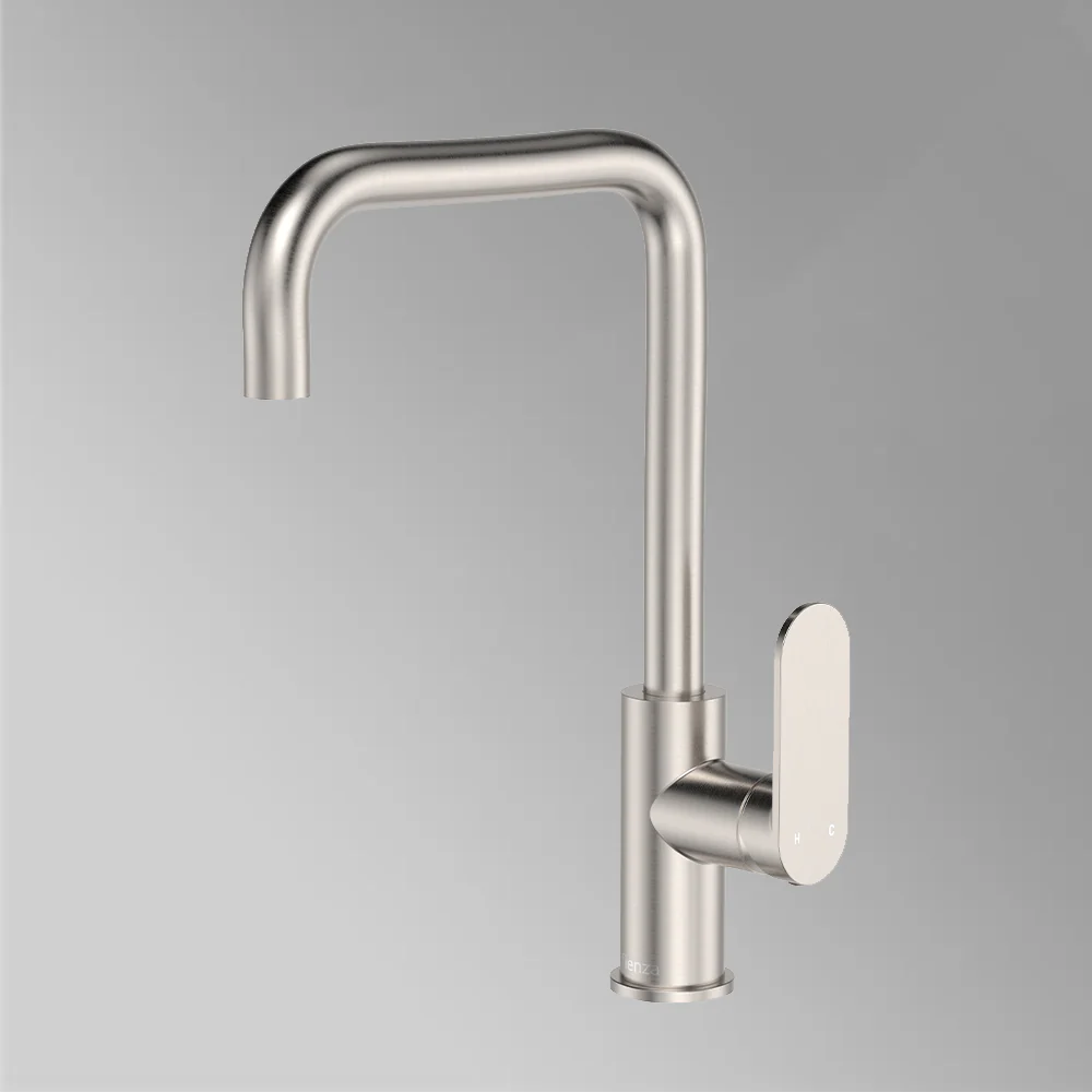Fienza Empire Slim Sink Mixer Brushed Nickel - Image 2