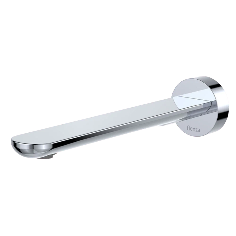 Fienza Empire Slim Wall Basin/Bath Outlet 220mm Round Plate Chrome Lead Free
