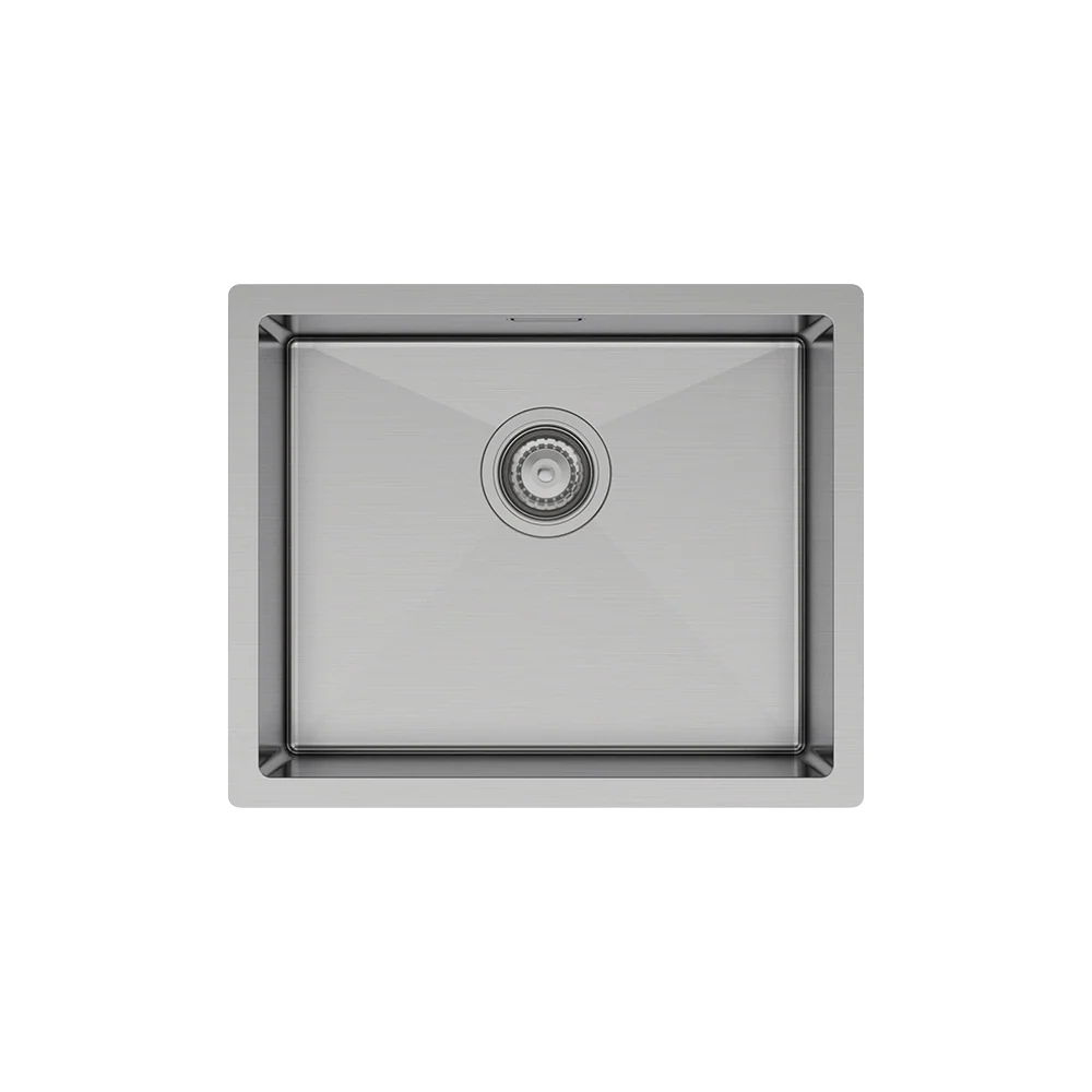 Fienza Hana 39L Laundry Sink with Overflow Brushed Stainless Steel - Image 3